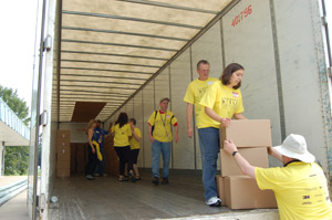 Rebuild NOPL: ALA Volunteers in New Orleans load truck